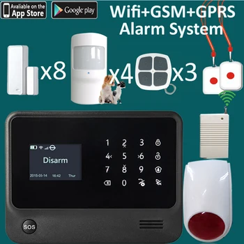 

New activate disactivate on APP G90B Plus wifi security intruder alarm system GSM 850/900/1800/1900mhz