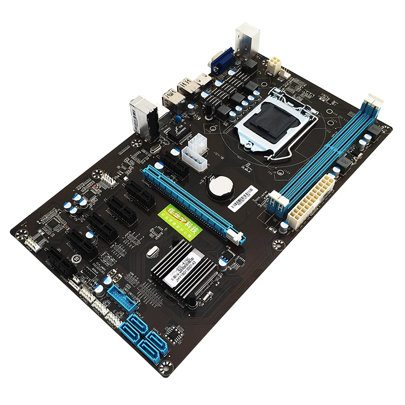 

294*170mm BTC B85 Motherboard Systemboard For Inter B85 LGA 1150 Socket 2*DDR3 ATX Mining Motherboard Support 7 Graphics Cards