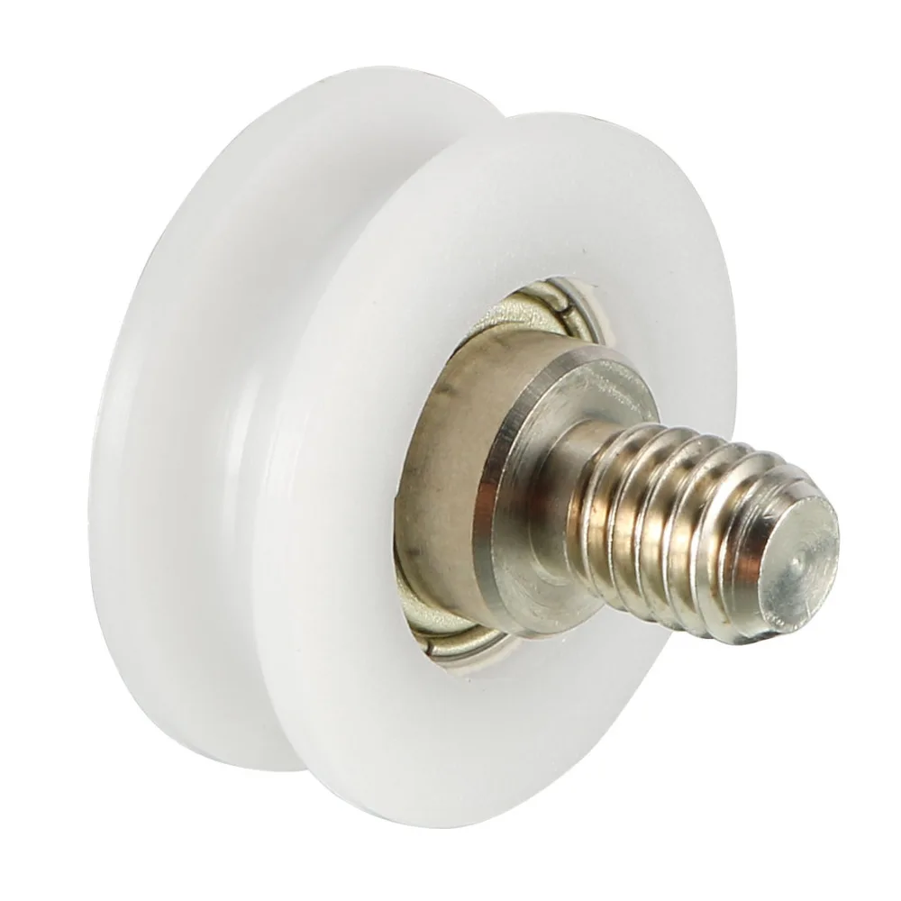 

UXCELL 1pcs 6x22x8/6x27x9/6x30x13/8x40x10/8x50x12mm 1.5/3/2.5/3.7/4.5mm Deep Metal V Groove Threaded Rod Bearing Pulley Wheel
