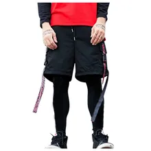 Шорты мужские летние модные наклейки карман трость эластичные спортивные шорты Spodenki Meskie Pantalones Cortos короткие Masculino