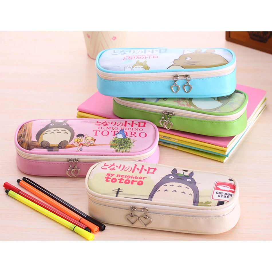 Чехол карандаш totoro kalem kutu papeleria милый чехол вместительный ручка 2016|cute pencil bag|totoro