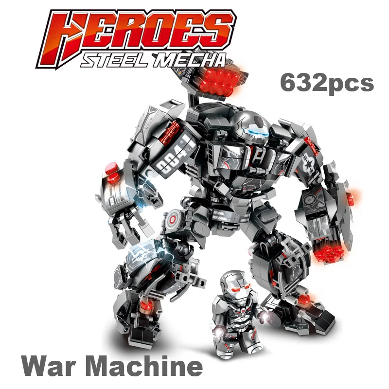 Дешево Legoings Marvel халкбастер Железного человека войны машины Строительные блоки Супер Герои Мстители Бесконечность войны дети игрушки подарки