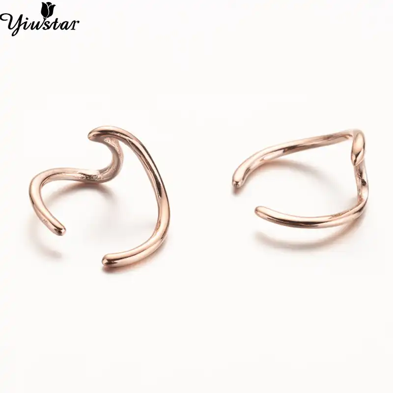 sea wave ear cuff