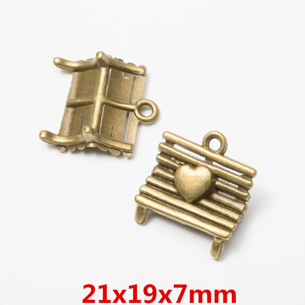 150pcs Sofas Chairs Charms Antique Bronze DIY Jewelry Making Pendant for Fashion Bracelet Necklace Earrings