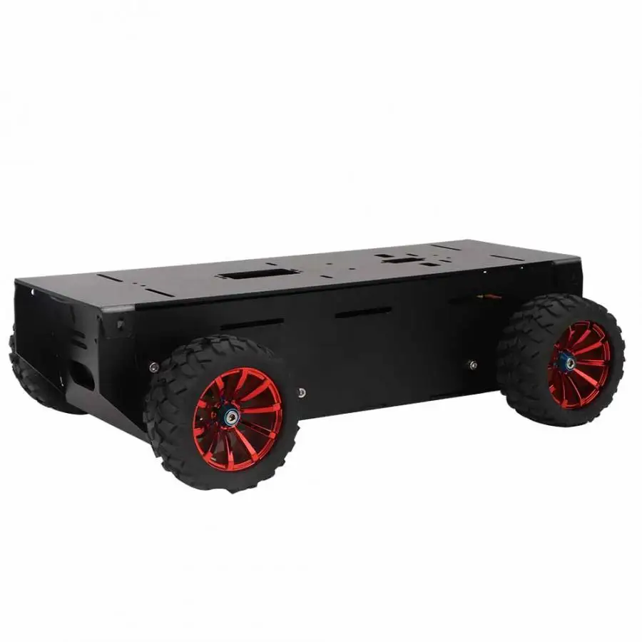 

RC Metal Tank Chassis 4wd Robot RC Smart Robot Toy Chassis 4 Wheel Motor Car Platform Accessory
