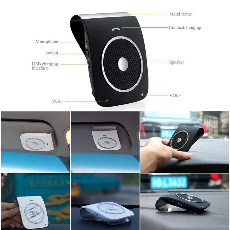 SAI YU авто солнцезащитный козырек Громкая связь Bluetooth Hands free стерео бас беспроводной Bluetooth Handsfree автомобильный комплект для смартфона