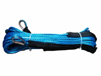 

YZHYRN Factory direct sales 8mm x 30m synthetic winch line 12 strand uhmwpe rope with thimble in both end free shipping
