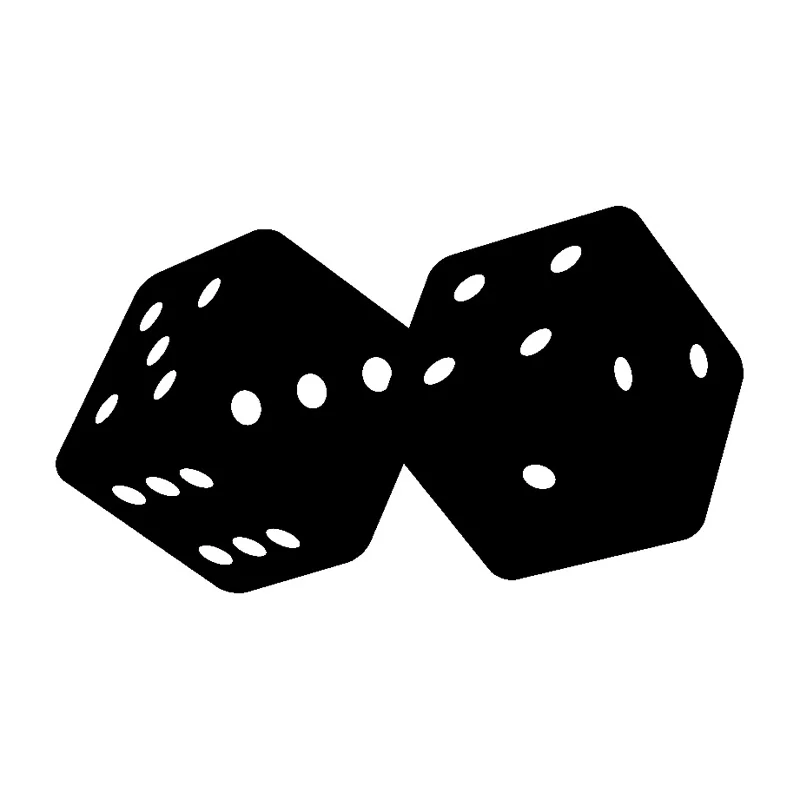 15cm*8.5cm Dice Die Dices Fashion Vinyl Motorcycle Decals Stickers