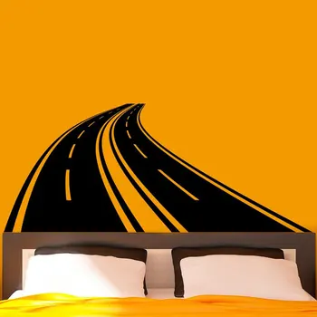 

Road Highway Wall Decal Vinyl Interior Design Home Decor Bedroom Decals Removable Mural Roadway Custom Stickers A128