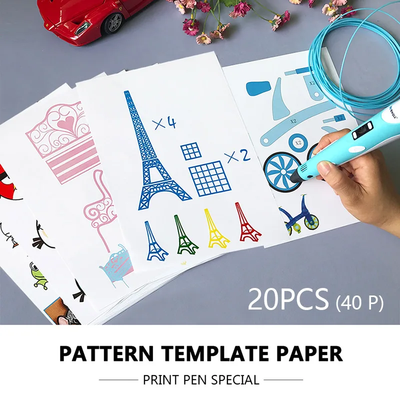 Myriwell 3d Ручка с бесплатными защитными нитями abs 1,75 мм 3D инструменты для рисования лучший подарок на день рождения для детей отправка в течение 24 ч - Цвет: 20 Copy paper model