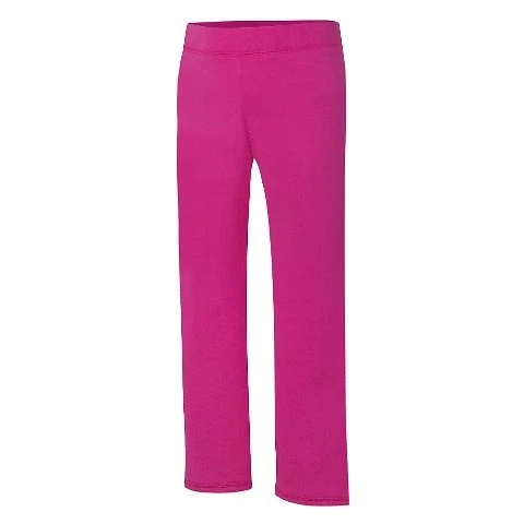 Hanes OK282 ComfortSoft Eco Smart Girls Open Leg Sweatpants Amaranth - Extra Small (1)