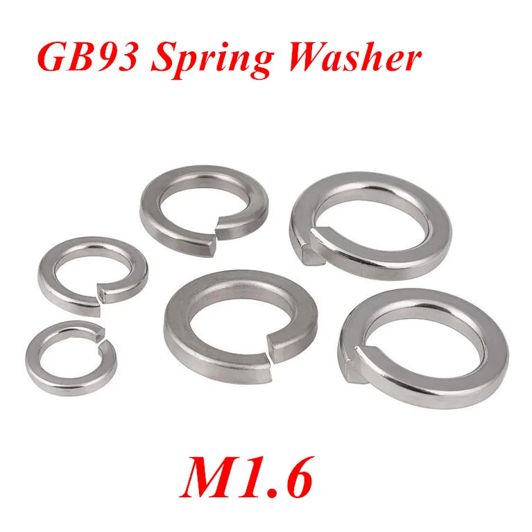 20-1000pcs M1.6 to M10 Stainless Steel Flat Washer Plain Washer Gasket Ring 