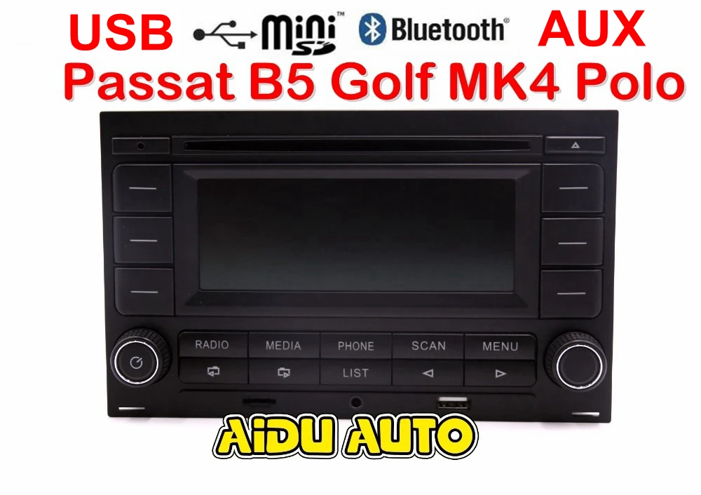  Para VW Golf MK4 Jetta MK4 Polo Passat B5 RCN210 USB CD reproductor de Radio
