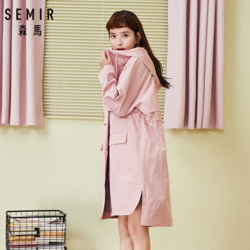 SEMIR Женская бейсбольная куртка большого размера с молнией воротник стойка косым