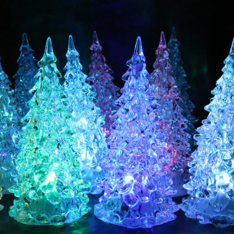 

Colorful LED Christmas Nightlight Christmas Snowman Small Night Light Christmas Tree Holiday Lighting