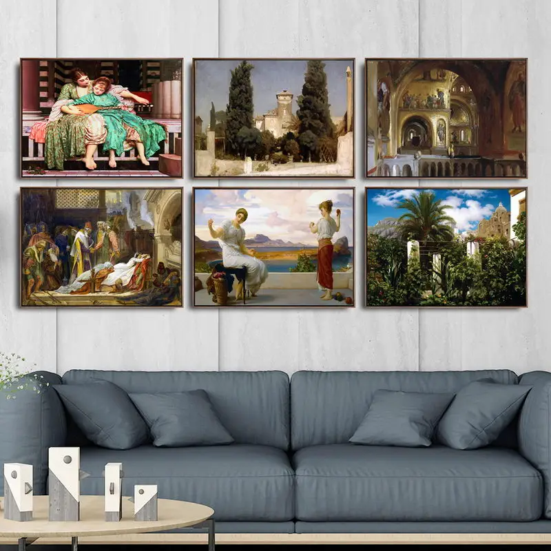 

Home Decoration Art Wall Pictures Fro Living Room Poster Print Canvas Paintings British Frederic Leighton