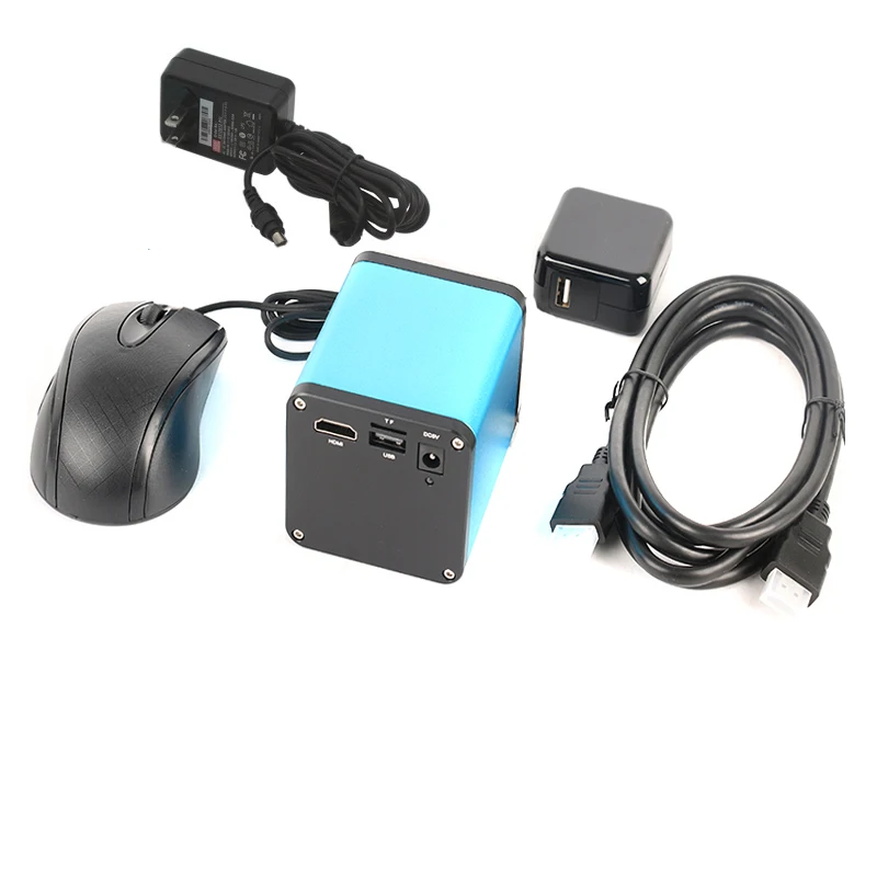 Автофокус SONY IMX290 HDMI TF видео промышленный микроскоп камера + 180X 300X C Mount объектив 10 1