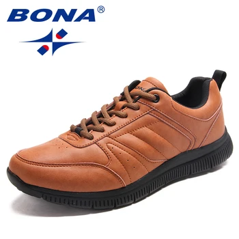 BONA New Arrival Popular Style Men Casual Shoes Lace Up Men Flats Microfiber Men Shoes