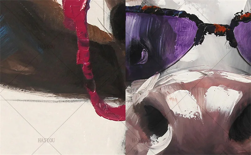 Hand-Painted-Cartoon-Animal-Oil-Painting-Cool-Glass-Cow-Modern-Abstract-Animal-Cow-Oil-Painting-Canvas (5)