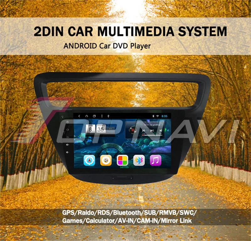 Android 8,0 9 ''автомобильное радио плеер для Chevrolet LOVA RV Topnavi DDR3 буит в 32 ГБ 2G Оперативная ПАМЯТЬ видео медиацентр без DVD