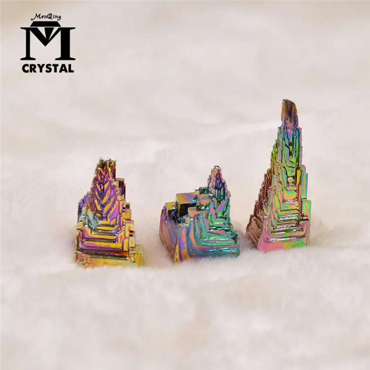 Красивый подарок натуральный Радужный Бисмут руды кварцевый кристалл как строительство целебный Декор 15 г-20 г