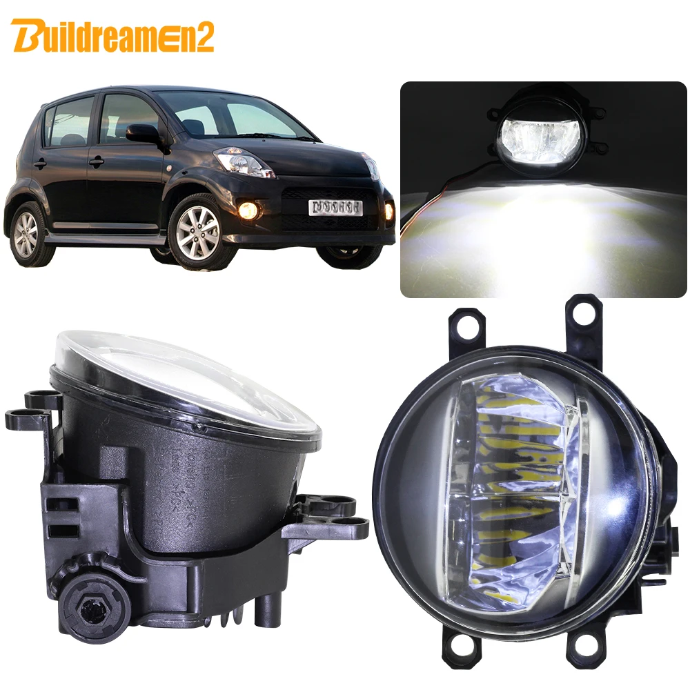 

Buildreamen2 For Daihatsu Materia Coo Subaru Dex 2005-2016 Car 4000LM LED Bulb Fog Light Daytime Running Light DRL 12V Styling