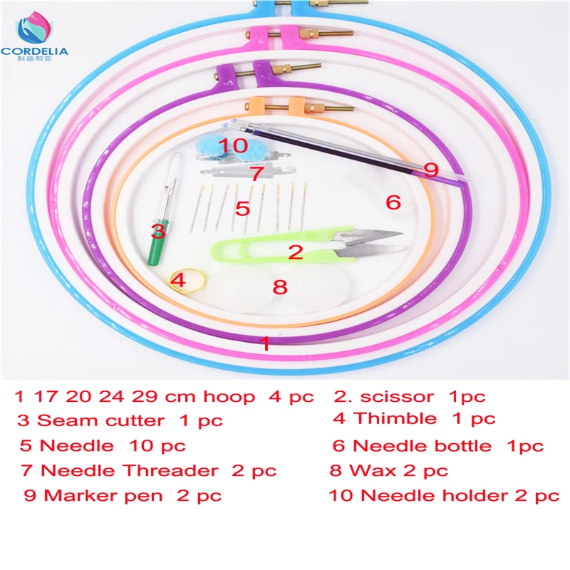 Круглая вышивка тамбурная 17/20/24/27 см|embroidery etc|embroidery abayaembroidery lace |
