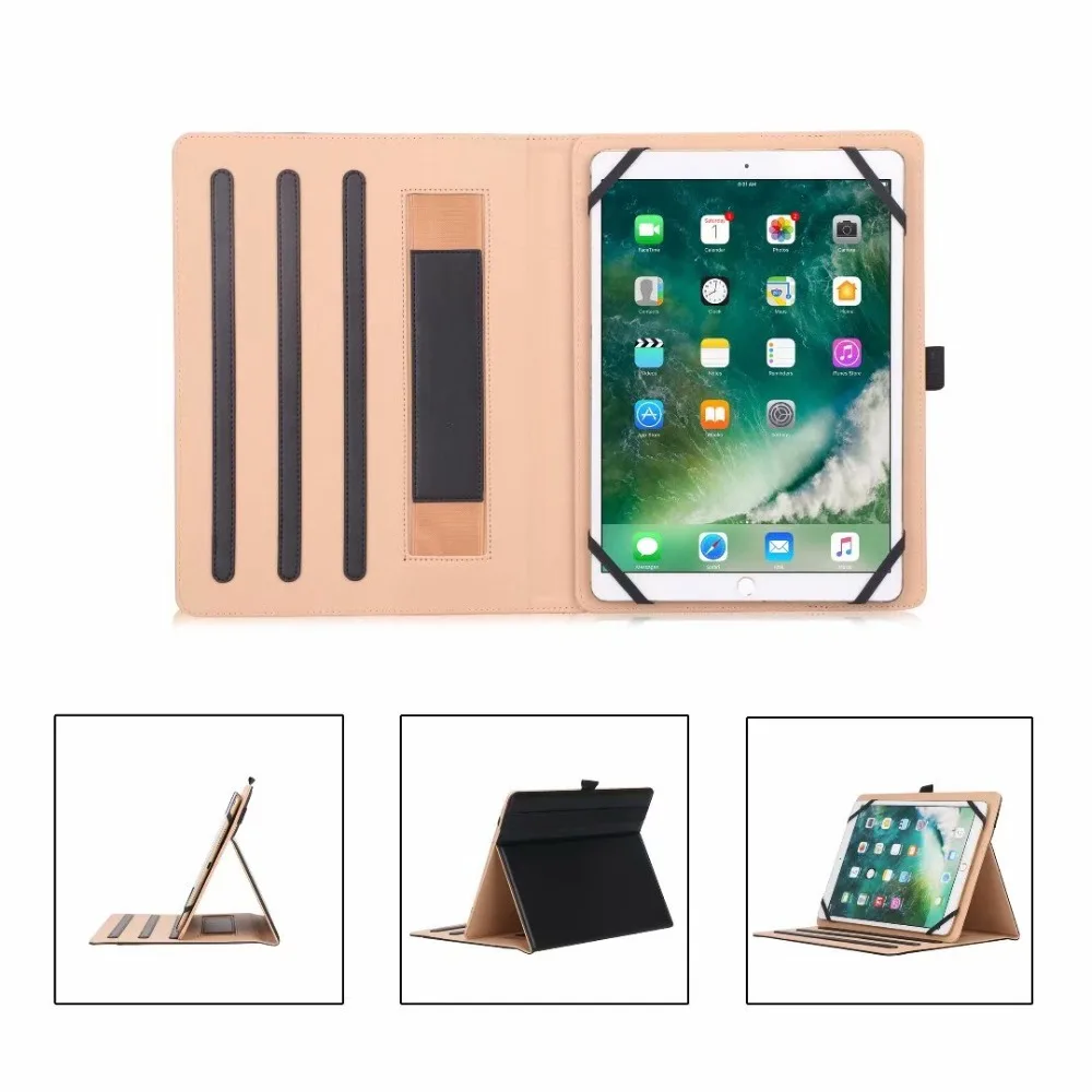 10.5'' Cover For 10 inch Android Tablet Universal 9.710 10.110.2 inch Tablet Universal PU Leather Stand Case+pen