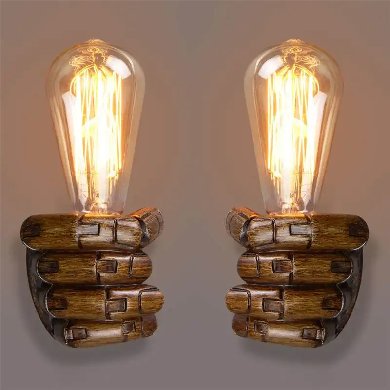 

Home Vintage Right Left Hand Night Wall Light Lamp E27 Edison Bulbs Bar Coffee Shop Loft Study Foyer Dining Room Home Decoration
