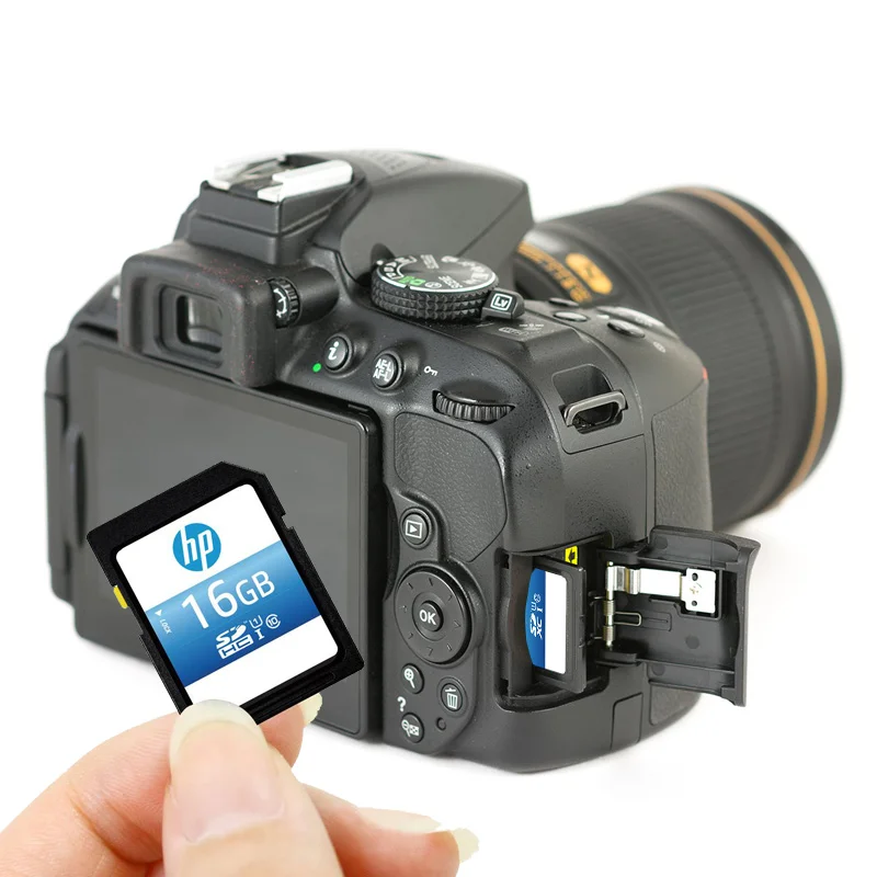 New Arrival 2019 HP SD Card 16GB SDHC U1 Class 10 Memory Cards 90MBS SD Kaart Carte Memoire Flash Stick Original Camera SD Card (5)