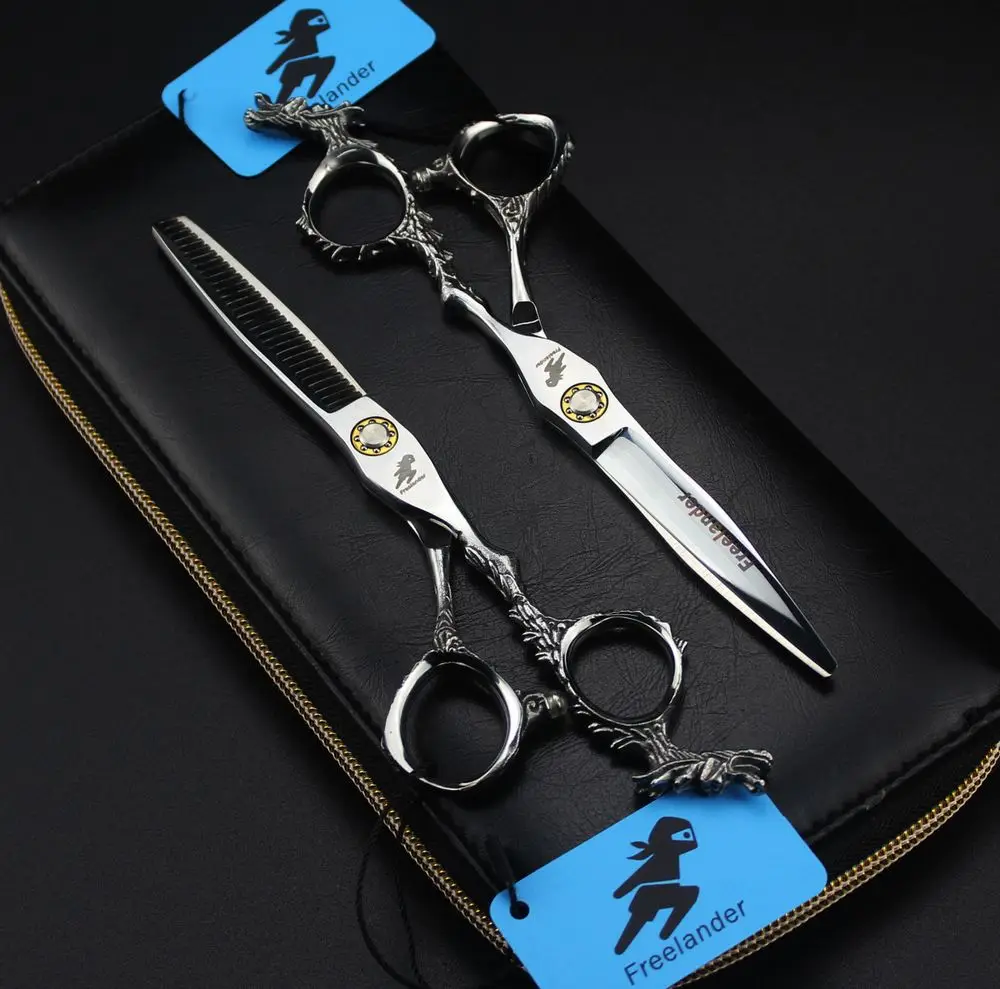 Freelander 6 Inch Professional Hairdressing Scissors Hair Cutting Scissor Barber Shears Hair Thinning Scissors