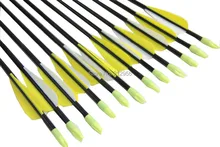 Longbowmaker 12PCS 33 Inches Fiberglass Target Practice Arrows F2YWT1