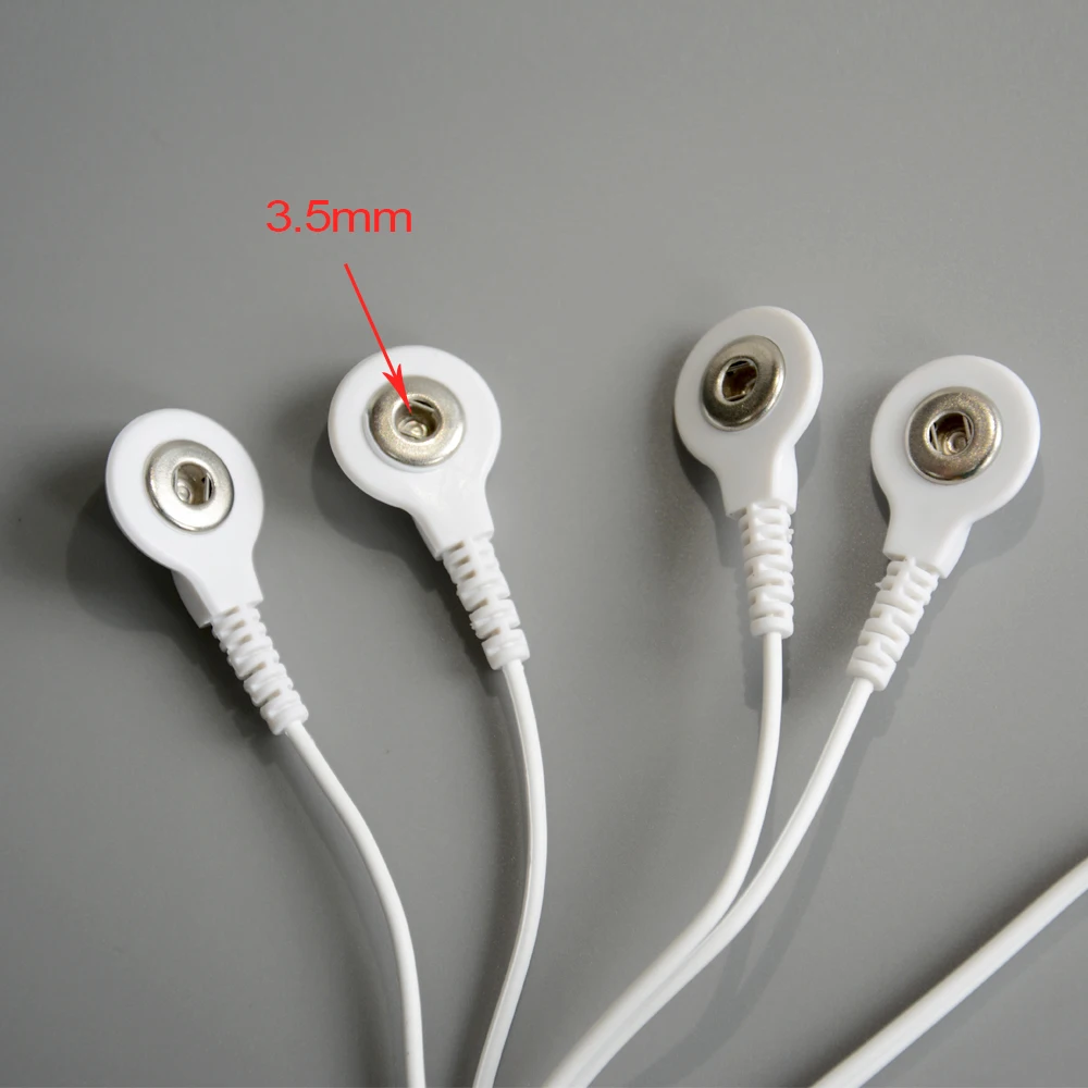2 шт. сменные электродные провода 35 мм 4 оснастки 3 5 мм|electrode lead wires|electrode wireelectrodes