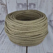 3x0,75 винтажный тканевый провод текстильный кабель плетеный Электрический провод DIY подвесной светильник круглый провод ПВХ изолированный винтажный шнур лампы