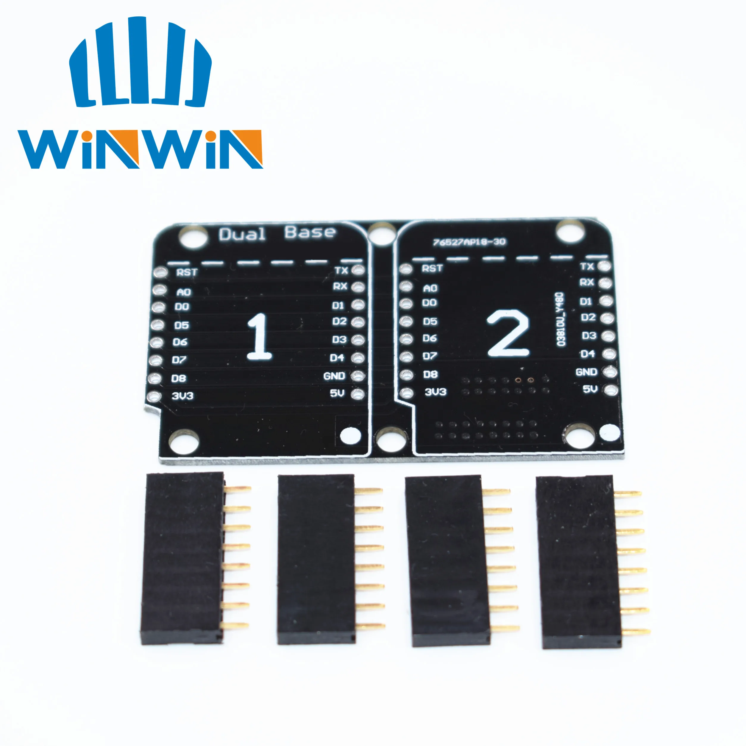 

H71 Double Socket Dual Base Shield D1 Mini NodeMCU ESP8266 Diy PCB D1 Expansion board