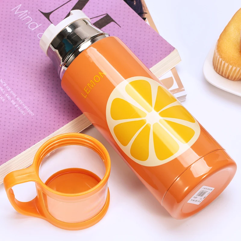 350ML fruit Thermo CupThermo Mug Vacuum Cup 304 18 8Stainless Steel Thermos Insulated Mug Thermal Bottle