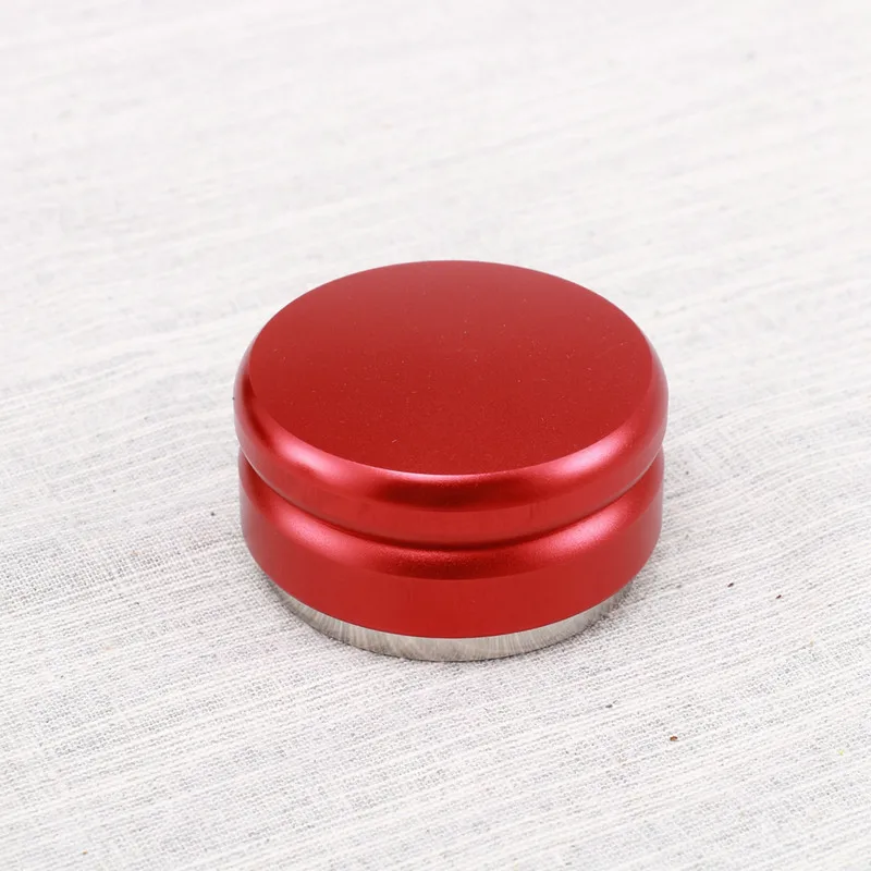 58 мм Мини Регулируемый эспрессо порошок дистрибьютор плоское основание выравниватель кофе вскрытие - Цвет: Красный
