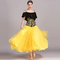 Новые бальные платье для танцев Для женщин Vestidos фламенко вальс юбка-пачка леди профессиональный танцевальная одежда для тренировок
