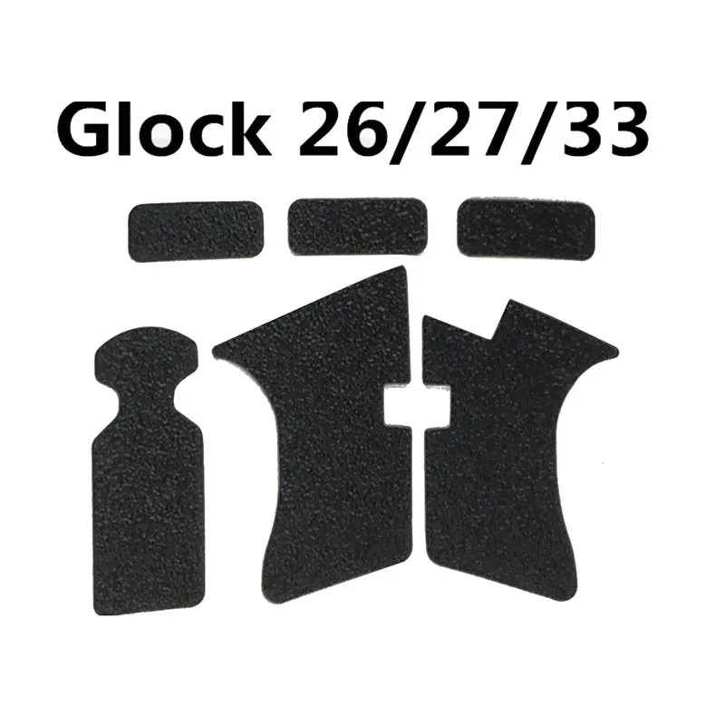 Нескользящая резиновая текстурная клейкая лента для Glock 17 19 20 21 22 25 26 27 33 43 кобура Пистолет Аксессуары для журналов - Цвет: Серый цвет