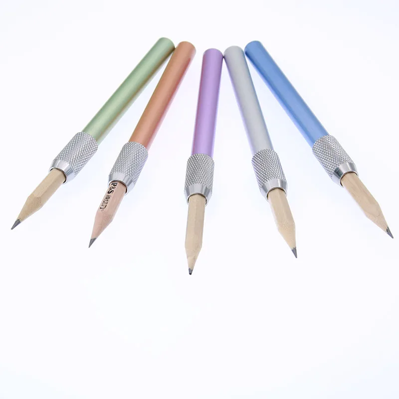 

Artist Pencil Extender Drawing Tool, Metal Single Head Screw Pen Extension Pencil