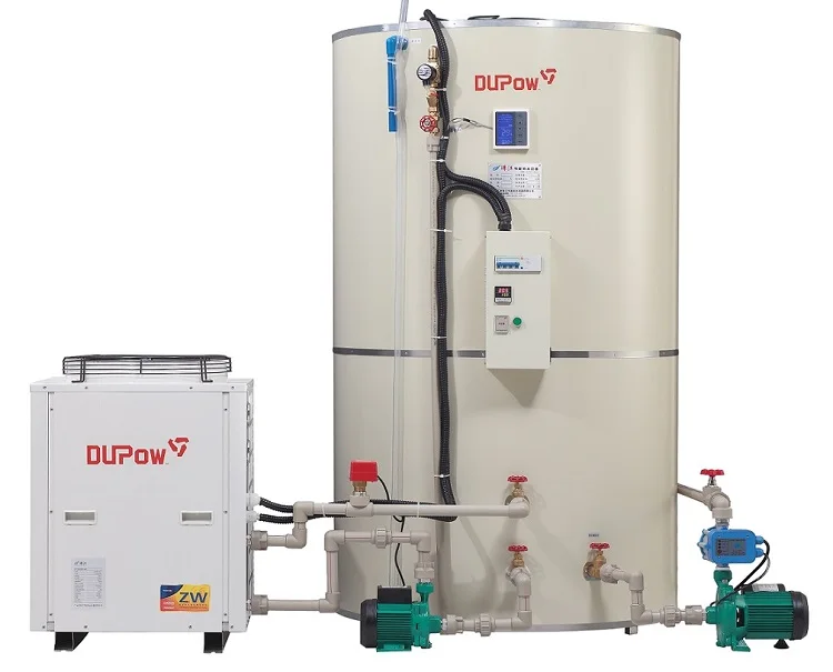 Low temperature air to water heat pump system, heater large salon bath