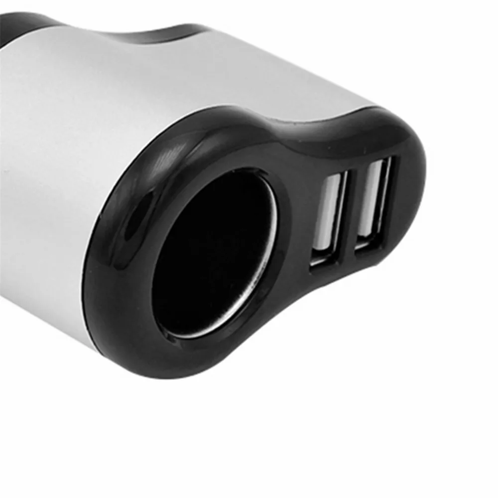 Универсальный автомобильный Стайлинг прикуриватель разветвитель двойной USB зарядное устройство адаптер питания розетка автомобили Лидер продаж