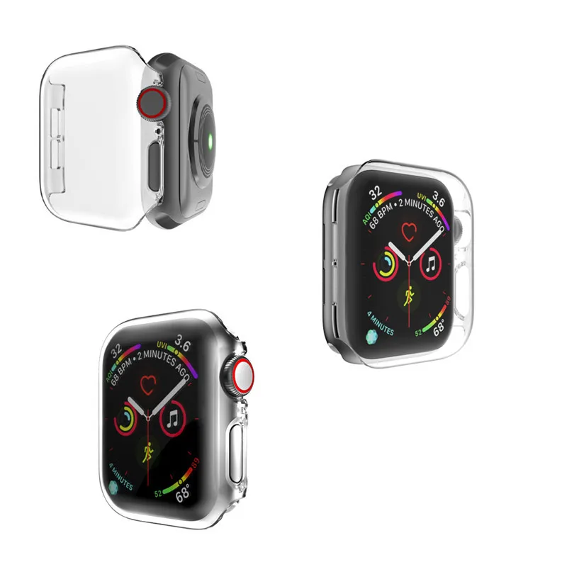 TPU Apple Watch Case For Apple Watch 4 Ultra-thin HD Full Coverage Plating Case For Iwatch Series 44/40mm