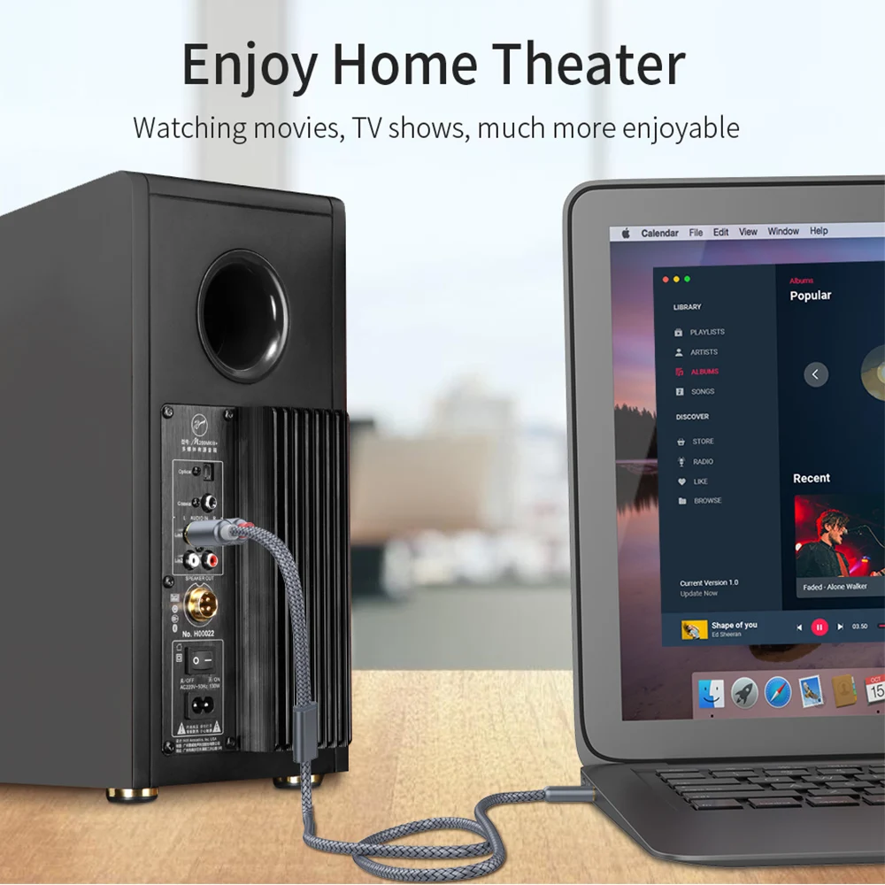 Essager RCA кабель 3 5 мм Джек 2 Aux до 2RCA адаптер разветвитель аудио для ТВ коробка дома