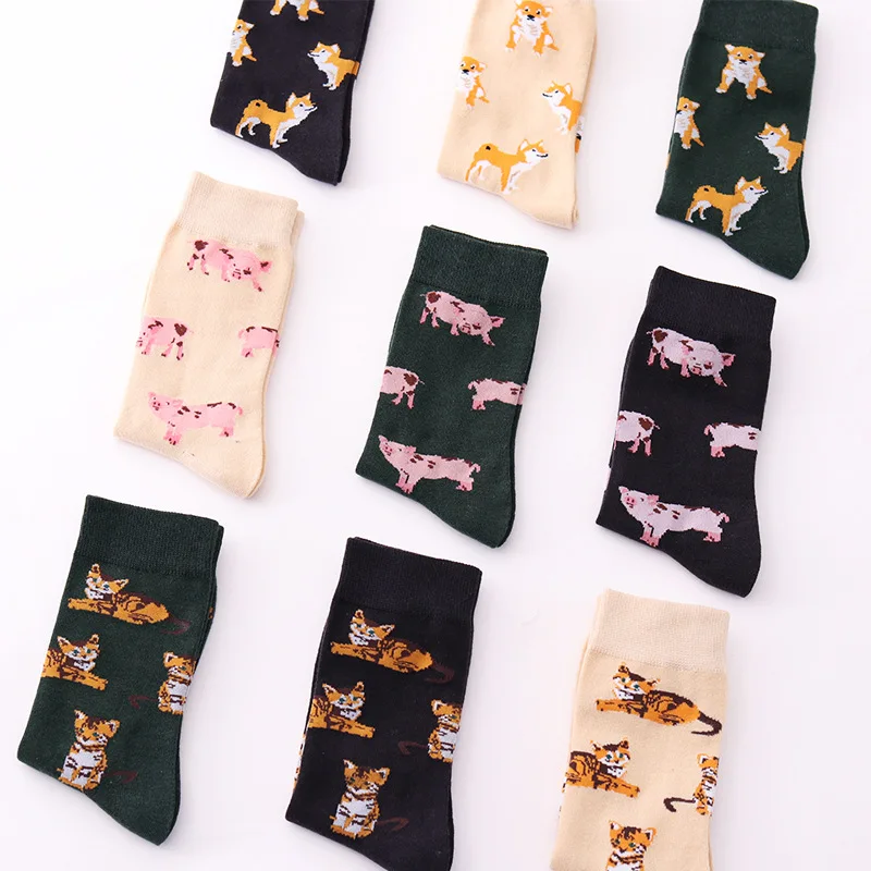 2018 New Cute Kawai Cartoon Women Combed Cotton Socks Women Funny Gift Shiba Inu Cat Pig Corgi Lovely Animal Pattern 2018 New Cute Kawai Cartoon Women Combed Cotton Socks Women Funny Gift Shiba Inu Cat Pig Corgi Lovely Animal Pattern