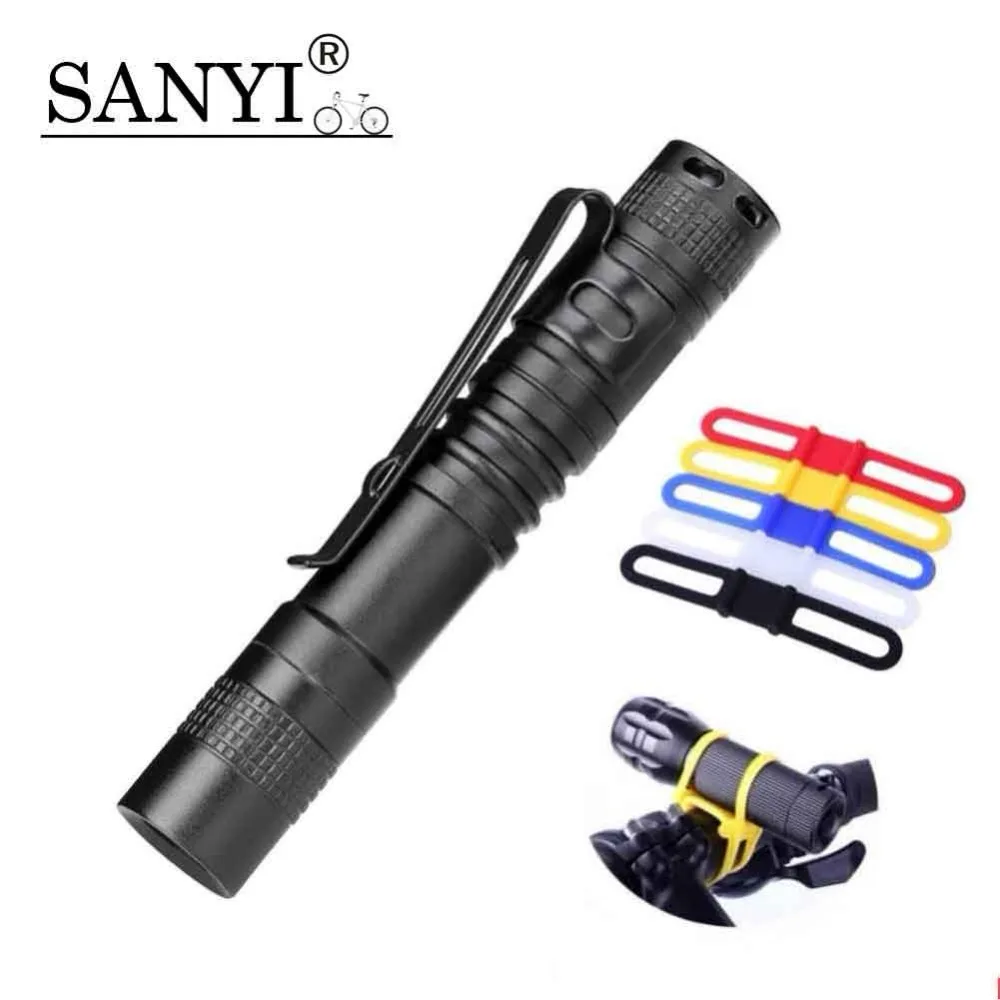 SANYI Bicycle Light LED 800 LM Bike Front Handlebar Cycling Led Battery Flashlight Torch Waterproof Lamp+Bike Holder | Спорт и