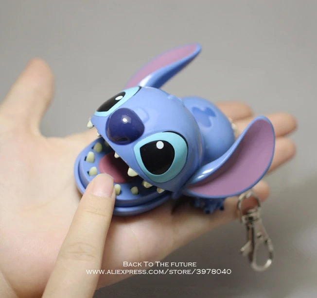 Disney Lilo& Stitch 8 см фигурка осанки коллекция украшений Аниме Фигурка игра игрушка модель для детей подарок - Цвет: Белый
