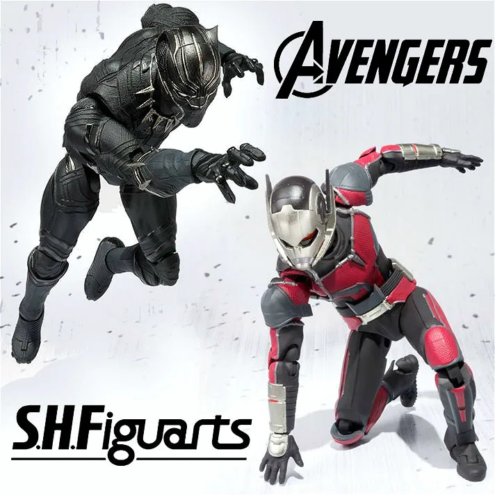 shf captain america civil war ant black panther black shf captain america civil war ant black panther black