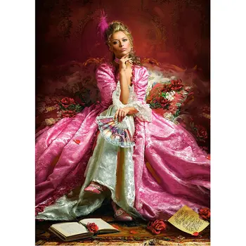 

5d diamond painting Cross stitch people Diamond Mosaic Pictures Living Room diamond embroidery woman and rose Hand Made gift