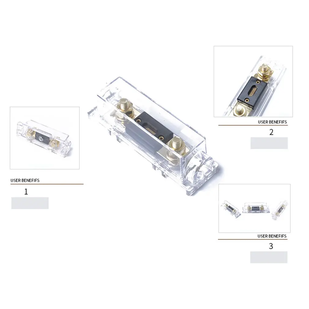 Портативный 300A ANL предохранитель с держателем предохранителя ANL Прозрачное нижнее сиденье авто аксессуары Идеальная замена